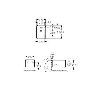Roca Element bidet wiszący Maxi Clean A35757600M