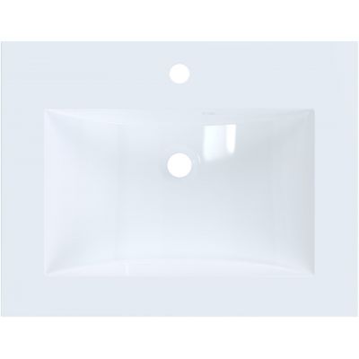 Ruvetti Elif umywalka 61x47 cm prostokątna wpuszczana-nablatowa biała DOL_EL60