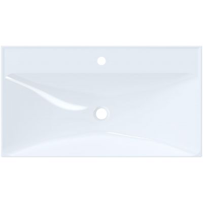 Ruvetti Erna umywalka 80x45 cm prostokątna wpuszczana-nablatowa biała DOL_ER80