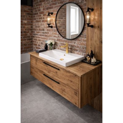 Ruvetti Erna umywalka 80x45 cm prostokątna wpuszczana-nablatowa biała DOL_ER80