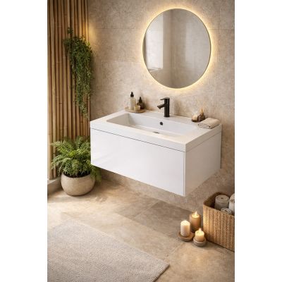 Ruvetti Ivana umywalka 80x45 cm prostokątna wpuszczana biała DOL_IVA80