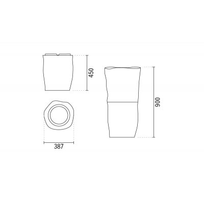 Sanindusa Magmma postument biały 147200004