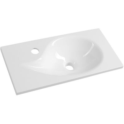 Sapho Aqua umywalka 50,5x25 cm meblowa prostokątna biała 10053