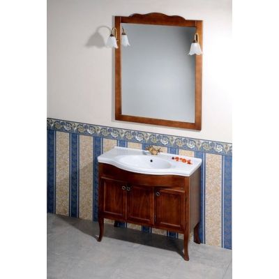 Sapho Retro lustro łazienkowe 89x115,5 cm drewno bukowe brąz 1679
