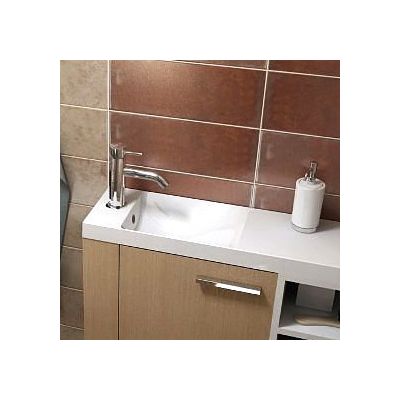 Sapho Agos umywalka 80x22 meblowa prostokątna biała AS080