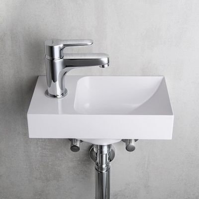 Sapho Small Piccolino umywalka 30,8x17 cm ścienna prostokątna lewa biała PK300