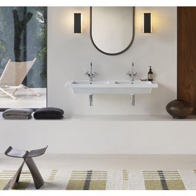 GSI Norm umywalka 125x50 cm prostokątna ścienna-meblowa-podwójna biała 8627111