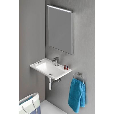 Sapho Arana umywalka 56x35 cm ścienna prostokątna lewa biała AN055