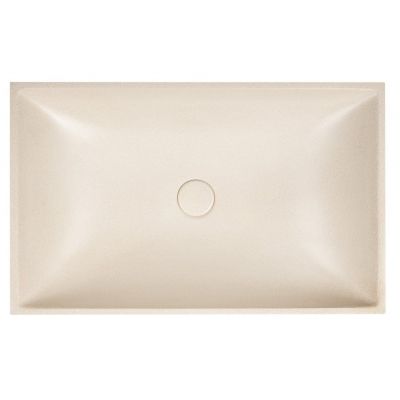 Sapho Trant umywalka 58x36 cm prostokątna nablatowa beżowa AR472