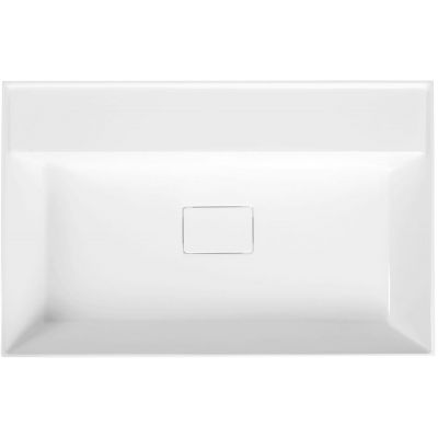 Sapho Godiva umywalka 68x44 cm nablatowa prostokątna biała GU068-0