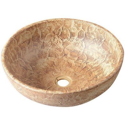 Sapho Priori umywalka 41 cm nablatowa okrągła brązowa PI010