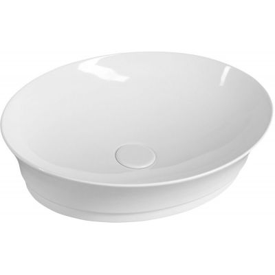 Sapho Idea umywalka 50x38 cm nablatowa owalna biała WH102