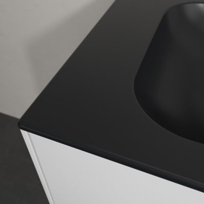 Villeroy & Boch Finion umywalka 80x50 cm prostokątna meblowa CeramicPlus Pure Black 416483R7
