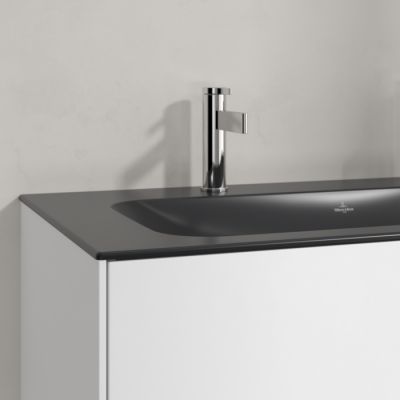 Villeroy & Boch Finion umywalka 100x50 cm prostokątna meblowa CeramicPlus Pure Black 4164A1R7