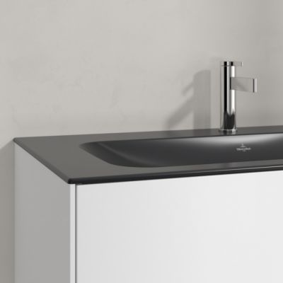 Villeroy & Boch Finion umywalka 100x50 cm prostokątna meblowa CeramicPlus Pure Black 4164A2R7