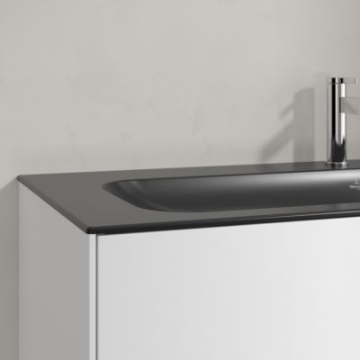 Villeroy & Boch Finion umywalka 120x50 cm prostokątna meblowa CeramicPlus Pure Black 4164C2R7