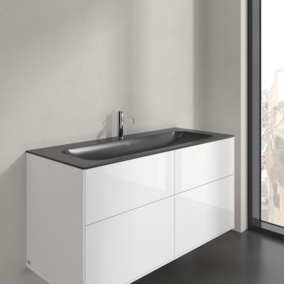 Villeroy & Boch Finion umywalka 120x50 cm prostokątna meblowa CeramicPlus Pure Black 4164CBR7