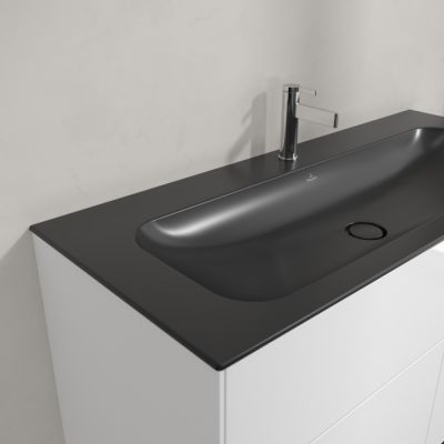 Villeroy & Boch Finion umywalka 120x50 cm prostokątna meblowa CeramicPlus Pure Black 4164CBR7