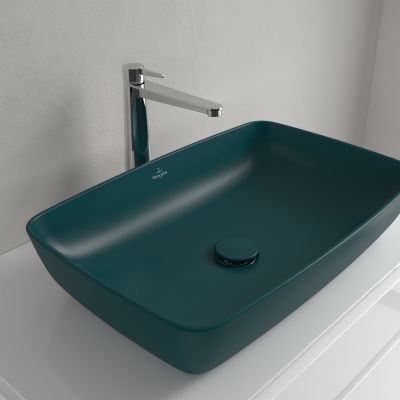 Villeroy & Boch Artis umywalka 58x38,5 cm prostokątna nablatowa CeramicPlus Teal 417258TE