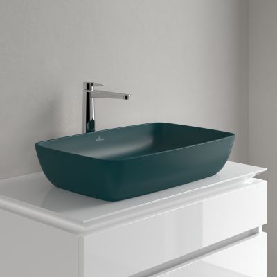Villeroy & Boch Artis umywalka 58x38,5 cm prostokątna nablatowa CeramicPlus Teal 417258TE
