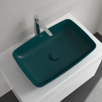 Villeroy & Boch Artis umywalka 58x38,5 cm prostokątna nablatowa CeramicPlus Teal 417258TE