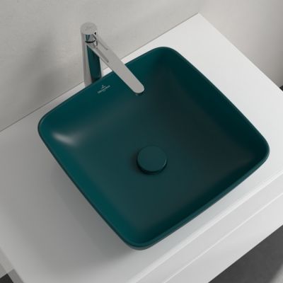 Villeroy & Boch Artis umywalka 41x41 cm kwadratowa nablatowa CeramicPlus Teal 417841TE