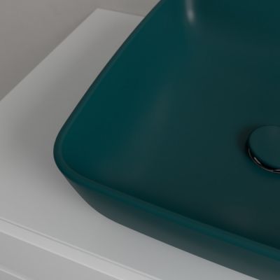 Villeroy & Boch Artis umywalka 41x41 cm kwadratowa nablatowa CeramicPlus Teal 417841TE