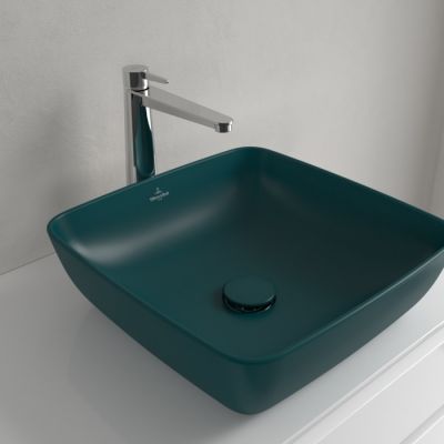 Villeroy & Boch Artis umywalka 41x41 cm kwadratowa nablatowa CeramicPlus Teal 417841TE
