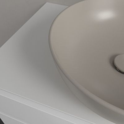 Villeroy & Boch Artis umywalka 43x43 cm okrągła nablatowa CeramicPlus Almond 417943AM