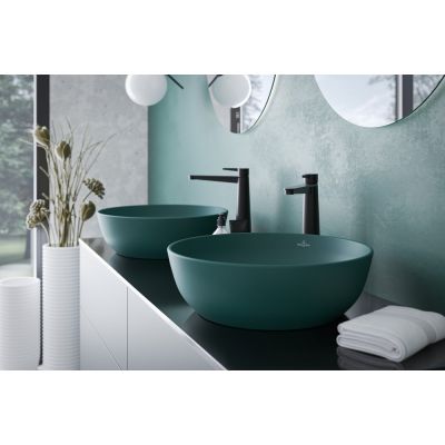 Villeroy & Boch Artis umywalka 43x43 cm okrągła nablatowa CeramicPlus Teal 417943TE