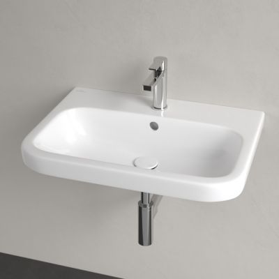 Villeroy & Boch Architectura umywalka 65x47 cm ścienna prostokątna CeramicPlus Weiss Alpin 4188KGR1