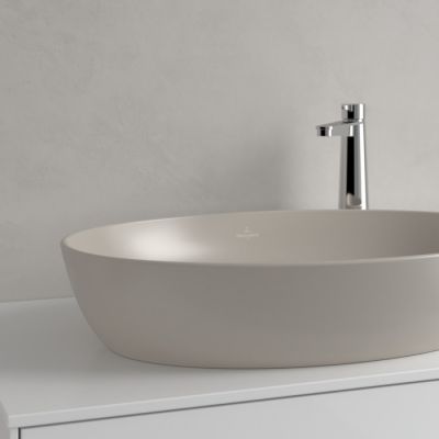 Villeroy & Boch Artis umywalka 61x41 cm owalna nablatowa CeramicPlus Almond 419861AM