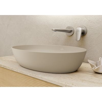 Villeroy & Boch Artis umywalka 61x41 cm owalna nablatowa CeramicPlus Almond 419861AM