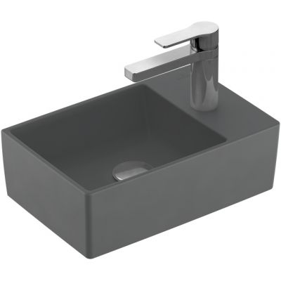 Villeroy & Boch Memento 2.0 umywalka 40x26 cm prostokątna nablatowa grafit 43234GI4