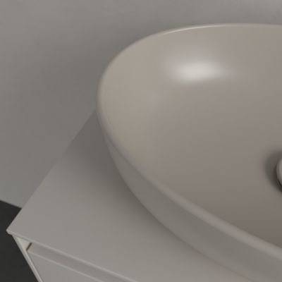 Villeroy & Boch Artis umywalka 48x32,5 cm owalna nablatowa CeramicPlus Almond 438848AM