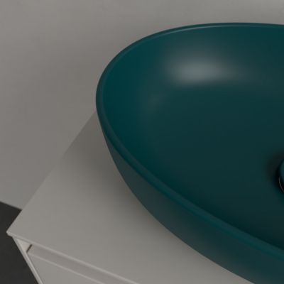 Villeroy & Boch Artis umywalka 48x32,5 cm owalna nablatowa CeramicPlus Teal 438848TE