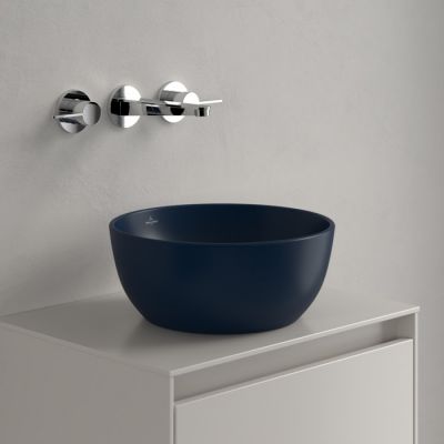 Villeroy & Boch Artis umywalka 32,5x32,5 cm okrągła nablatowa CeramicPlus Nightfall 438932R6