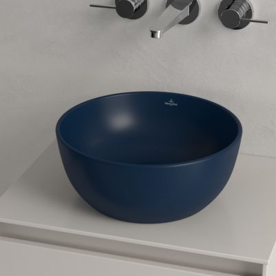 Villeroy & Boch Artis umywalka 32,5x32,5 cm okrągła nablatowa CeramicPlus Nightfall 438932R6