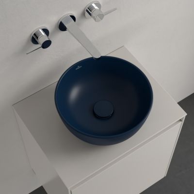 Villeroy & Boch Artis umywalka 32,5x32,5 cm okrągła nablatowa CeramicPlus Nightfall 438932R6