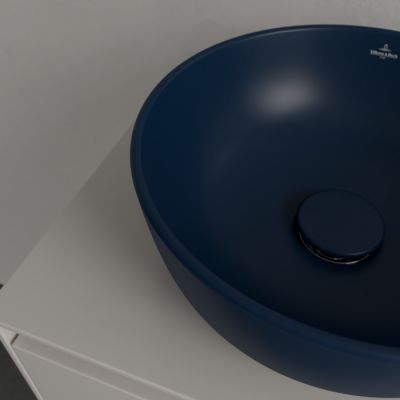 Villeroy & Boch Artis umywalka 32,5x32,5 cm okrągła nablatowa CeramicPlus Nightfall 438932R6