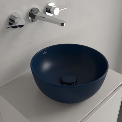 Villeroy & Boch Artis umywalka 32,5x32,5 cm okrągła nablatowa CeramicPlus Nightfall 438932R6