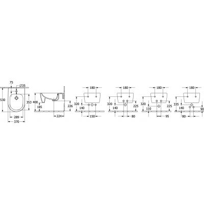 Villeroy & Boch Skyla bidet wiszący biały 44820001