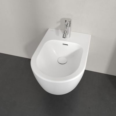 Villeroy & Boch Skyla bidet wiszący CeramicPlus Stone White 448200RW