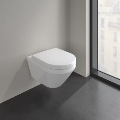 Villeroy & Boch Architectura miska WC wisząca bez kołnierza ze spłukiwaniem wirowym biały połysk 4694C0R1