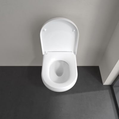 Villeroy & Boch Architectura miska WC wisząca bez kołnierza ze spłukiwaniem wirowym biały połysk 4694C0R1