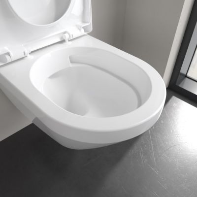 Villeroy & Boch Architectura miska WC wisząca bez kołnierza ze spłukiwaniem wirowym biały połysk 4694C0R1