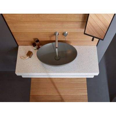 Villeroy & Boch Loop & Friends umywalka 56x38 cm owalna nablatowa CeramicPlus Graphite 4A4700i4