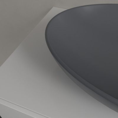 Villeroy & Boch Loop & Friends umywalka 56x38 cm owalna nablatowa CeramicPlus Graphite 4A4700i4