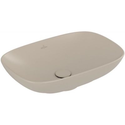 Villeroy & Boch Loop & Friends umywalka 56x38 cm prostokątna nablatowa CeramicPlus almond 4A4900AM