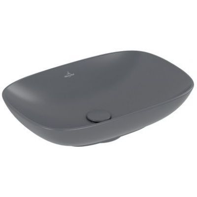 Villeroy & Boch Loop & Friends umywalka 56x38 cm prostokątna nablatowa CeramicPlus Graphite 4A4900i4